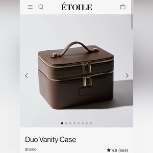 Brown Leather Duo Vanity Case